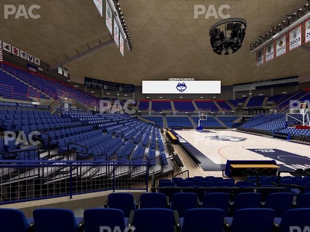 Gampel Pavilion - Section 117 Seat View