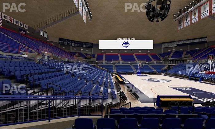 Gampel Pavilion - Section 117 Seat View