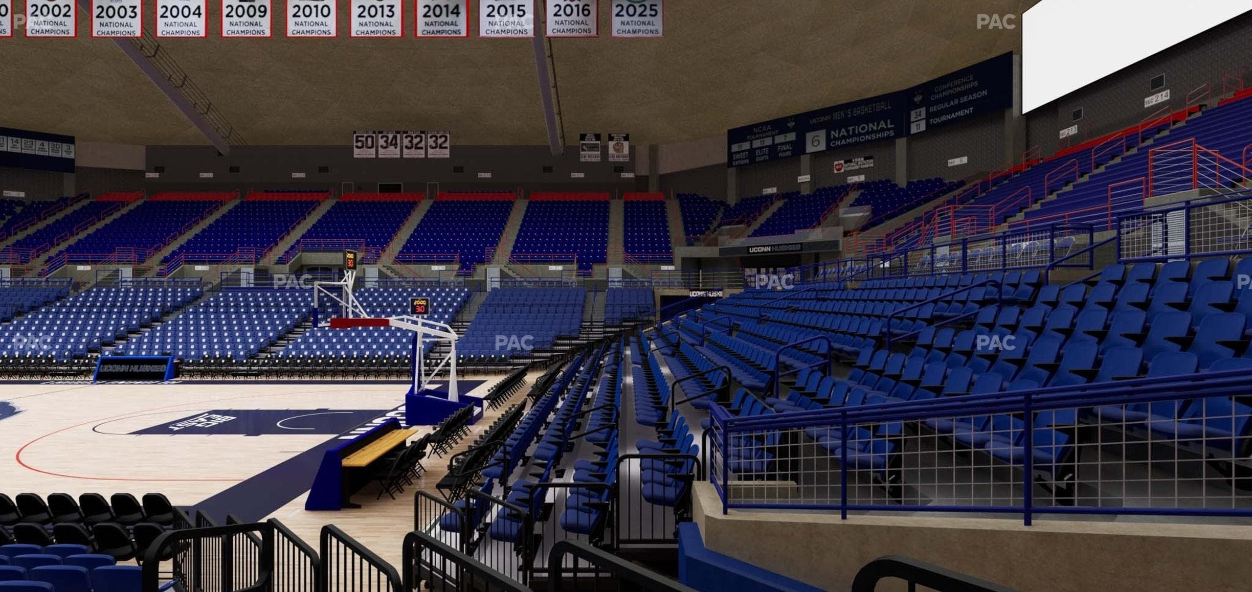 Gampel Pavilion - Section 118 Seat View