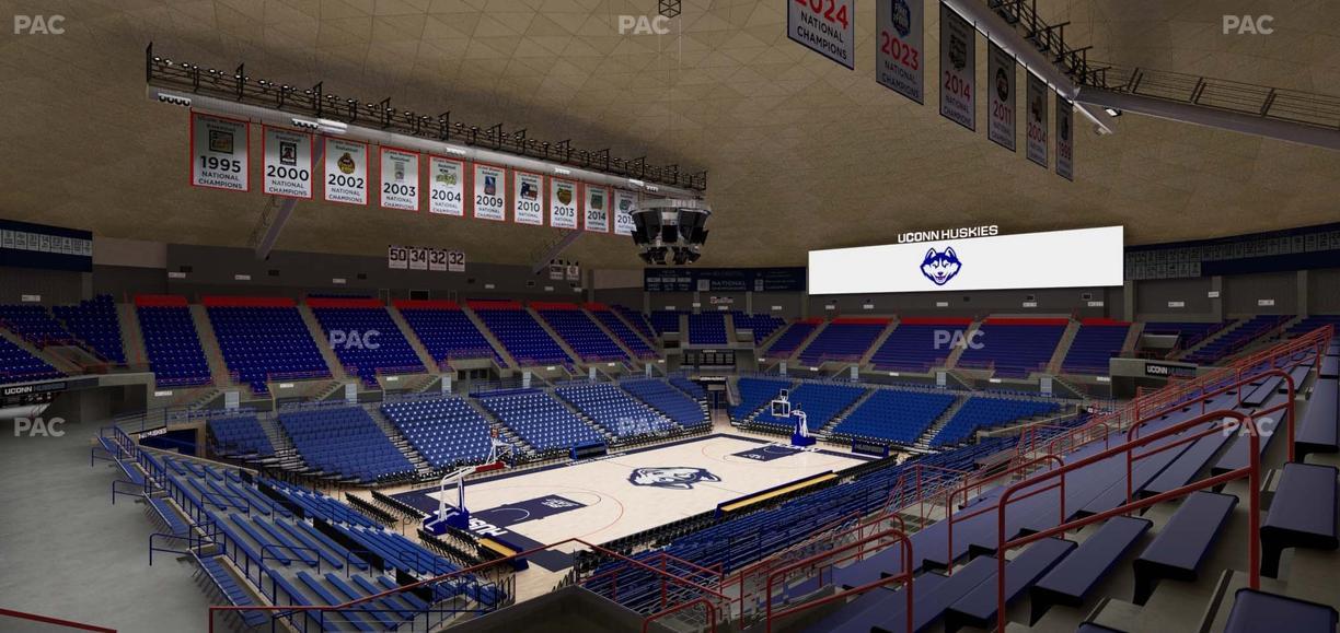 Gampel Pavilion - Section 12 Seat View