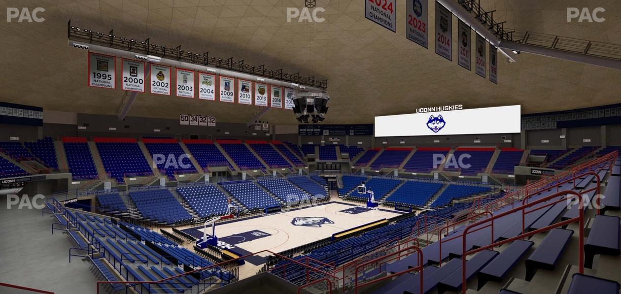 Gampel Pavilion - Section 12 Seat View