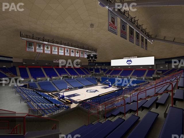 Gampel Pavilion - Section 12 Seat View