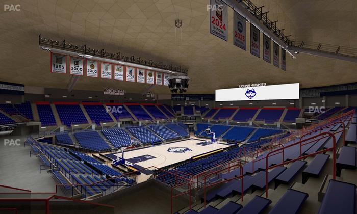 Gampel Pavilion - Section 12 Seat View