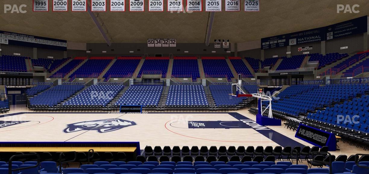 Gampel Pavilion - Section 120 Seat View