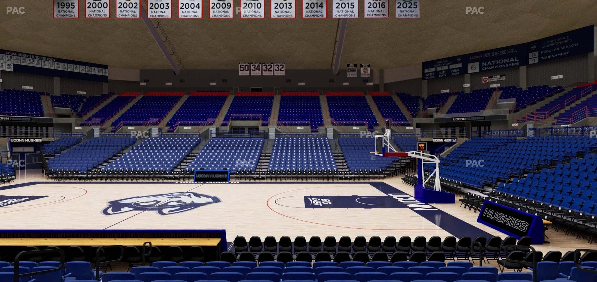 Gampel Pavilion - Section 120 Seat View