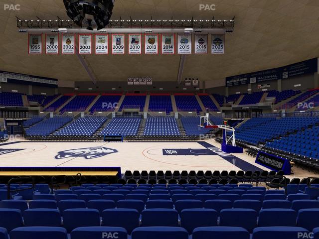 Gampel Pavilion - Section 120 Seat View
