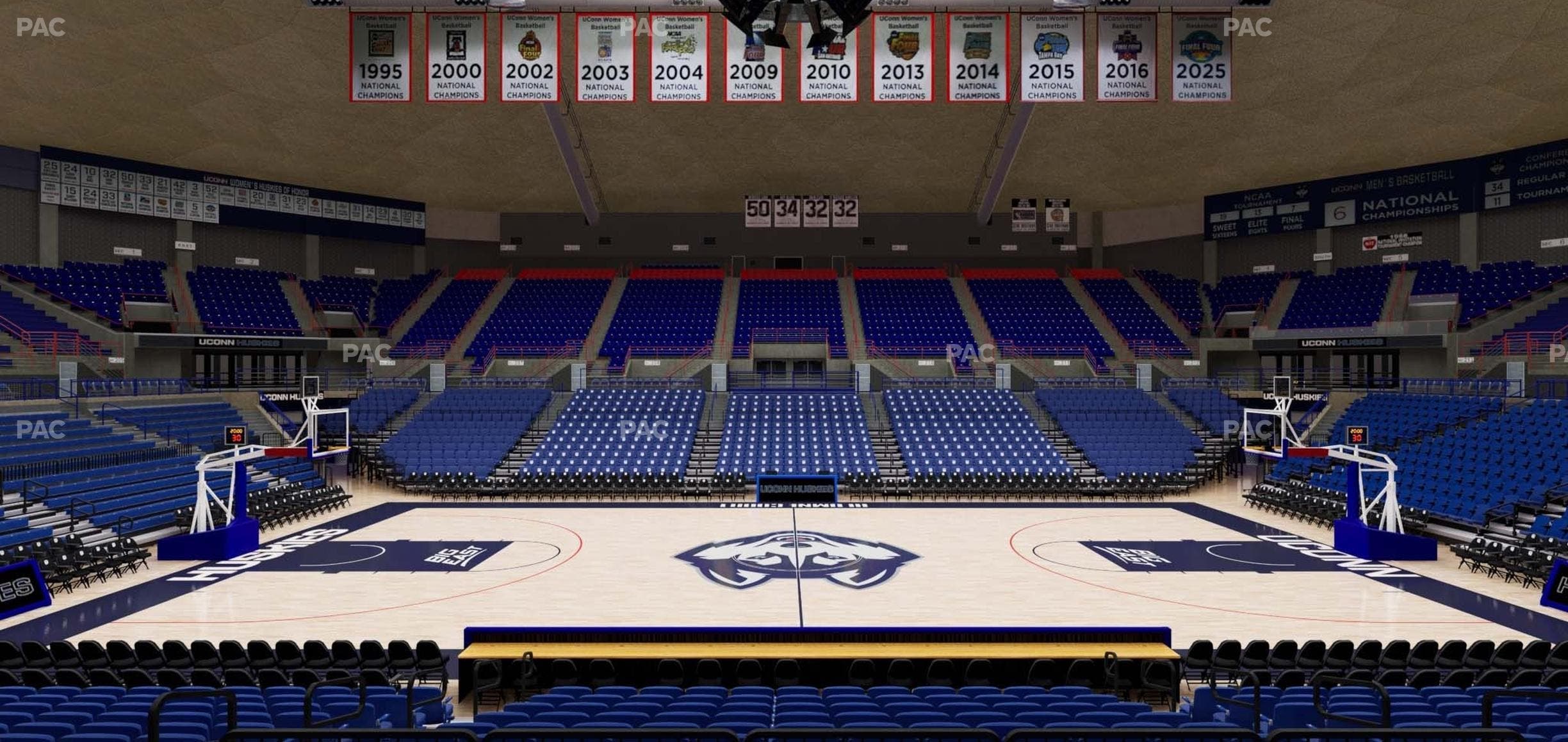Gampel Pavilion - Section 121 Seat View
