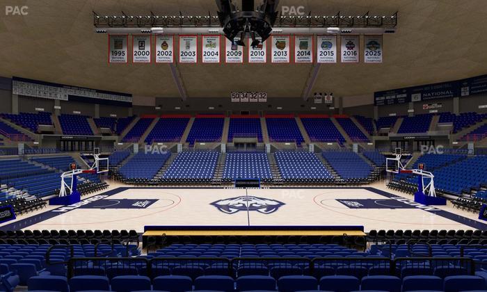 Gampel Pavilion - Section 121 Seat View