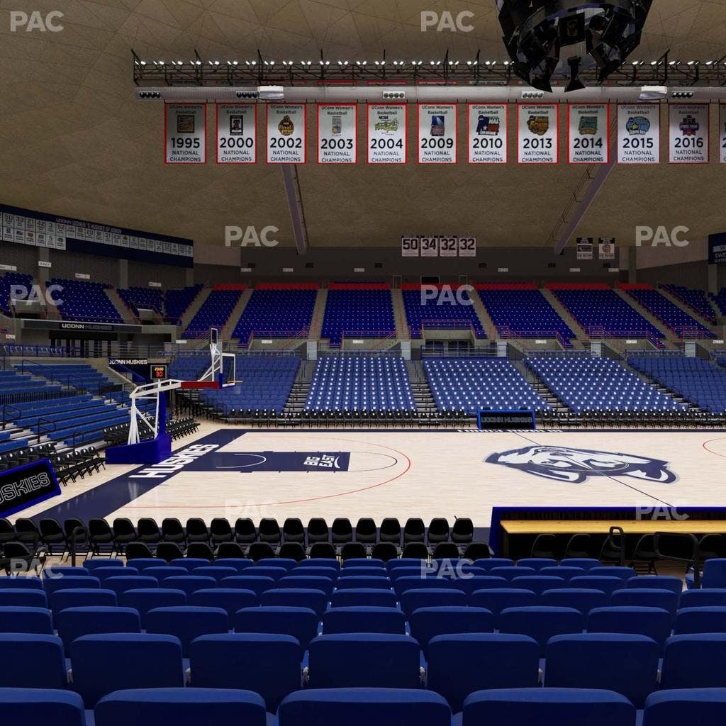 Gampel Pavilion - Section 122 Seat View