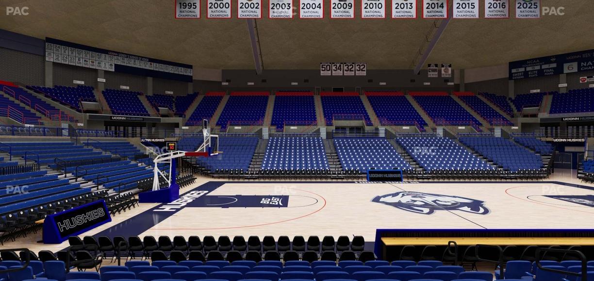 Gampel Pavilion - Section 122 Seat View