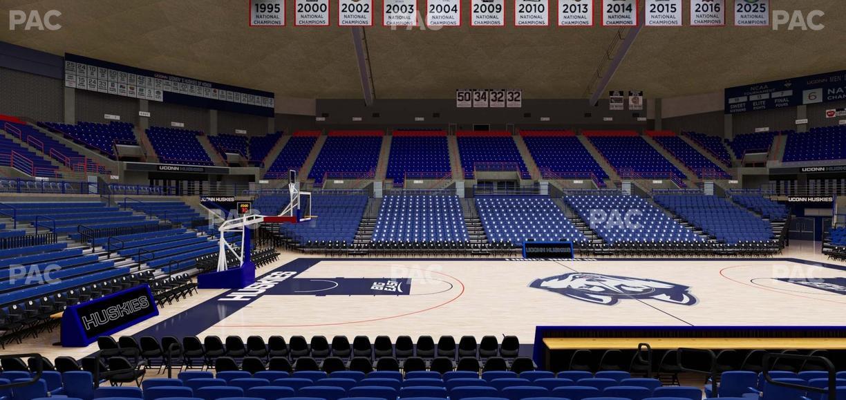 Gampel Pavilion - Section 122 Seat View
