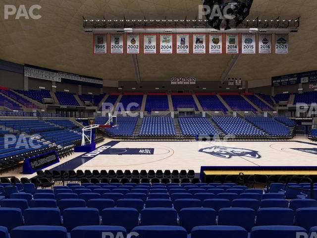 Gampel Pavilion - Section 122 Seat View