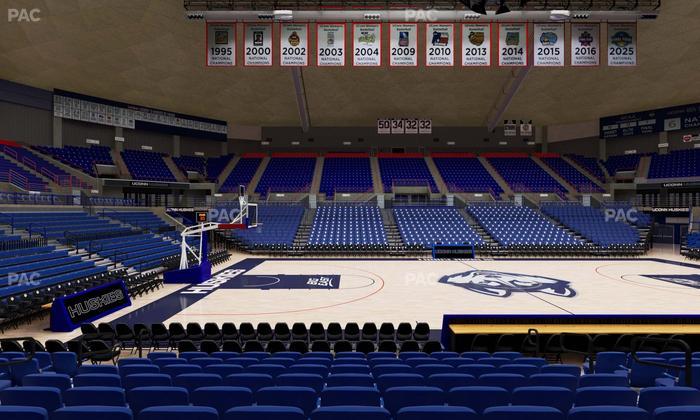 Gampel Pavilion - Section 122 Seat View