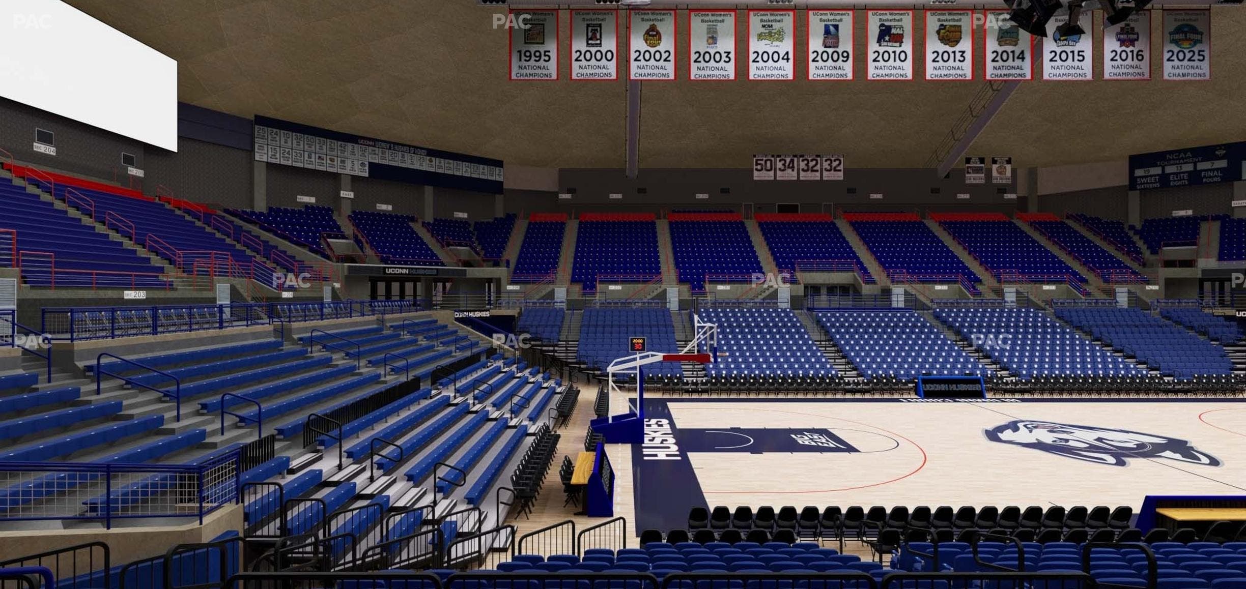 Gampel Pavilion - Section 123 Seat View