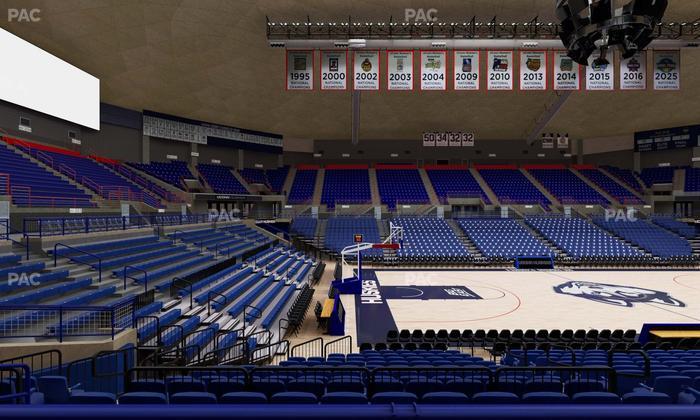 Gampel Pavilion - Section 123 Seat View