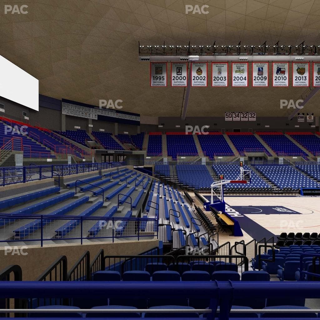 Gampel Pavilion - Section 124 Seat View