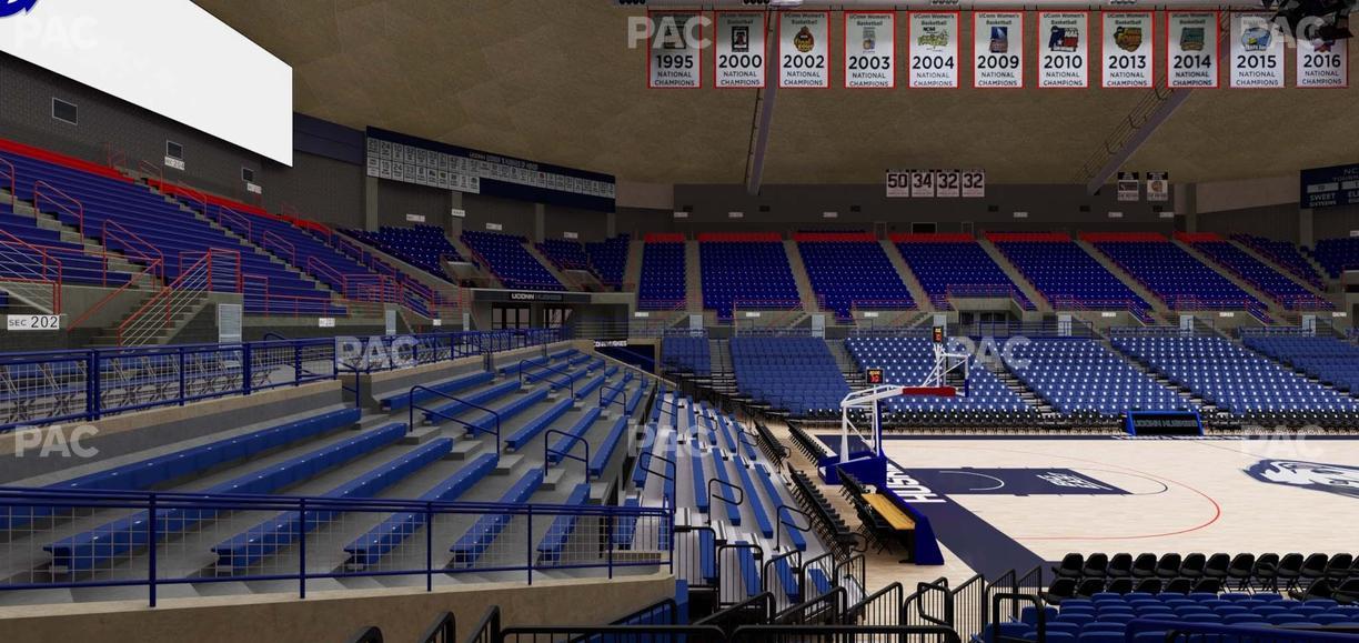 Gampel Pavilion - Section 124 Seat View