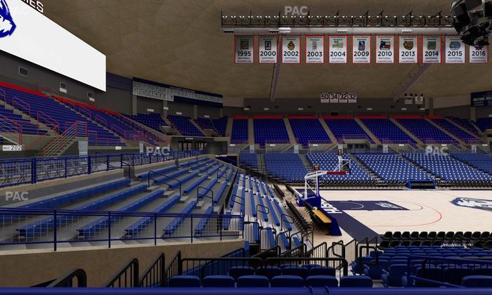 Gampel Pavilion - Section 124 Seat View