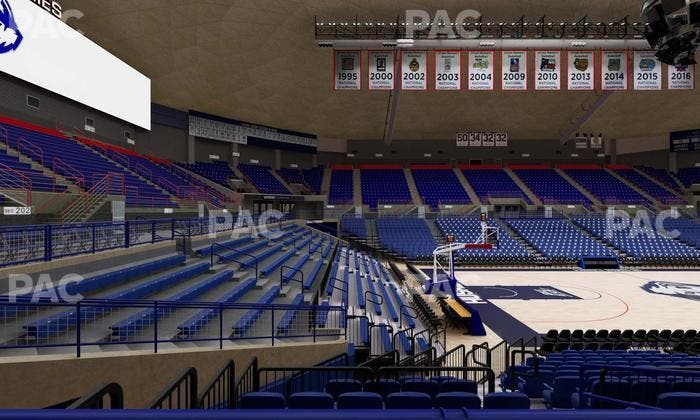 Gampel Pavilion - Section 124 Seat View