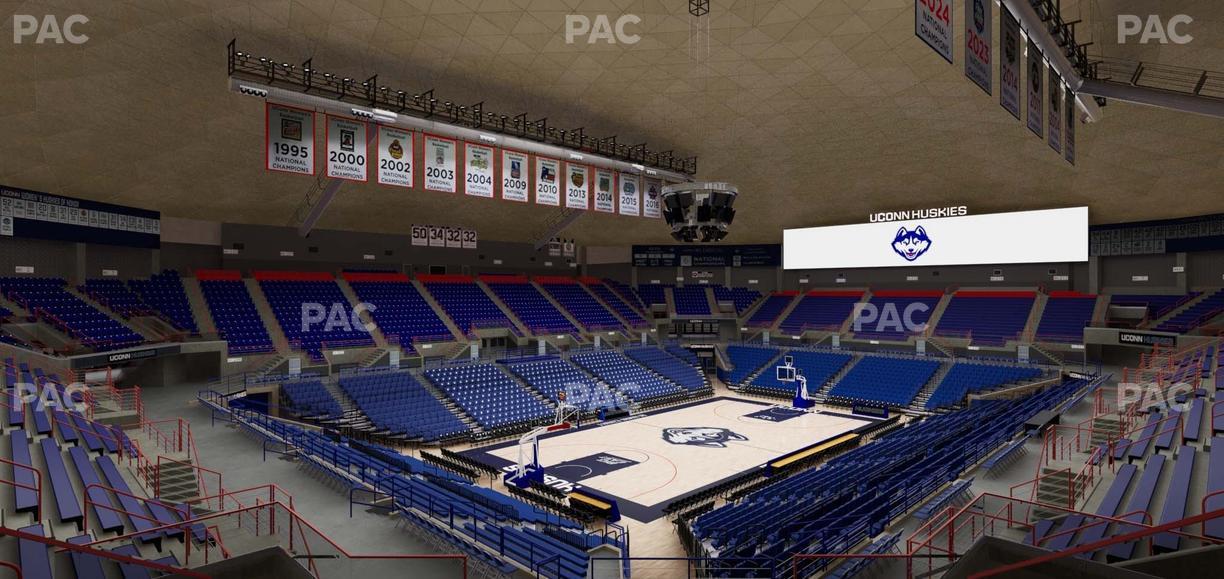 Gampel Pavilion - Section 13 Seat View