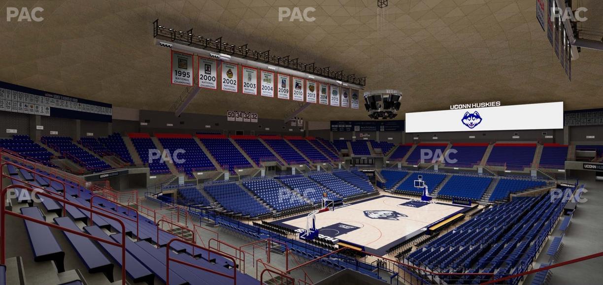 Gampel Pavilion - Section 14 Seat View