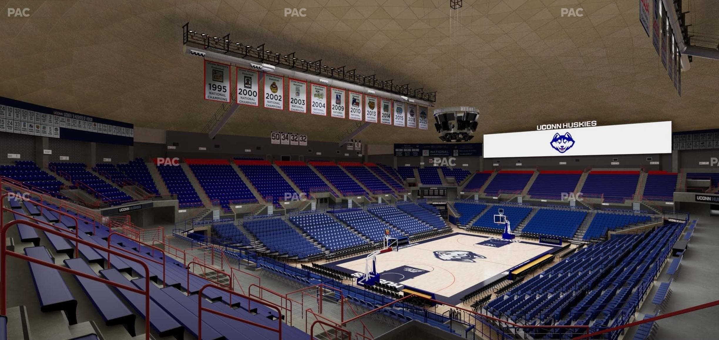 Gampel Pavilion - Section 14 Seat View