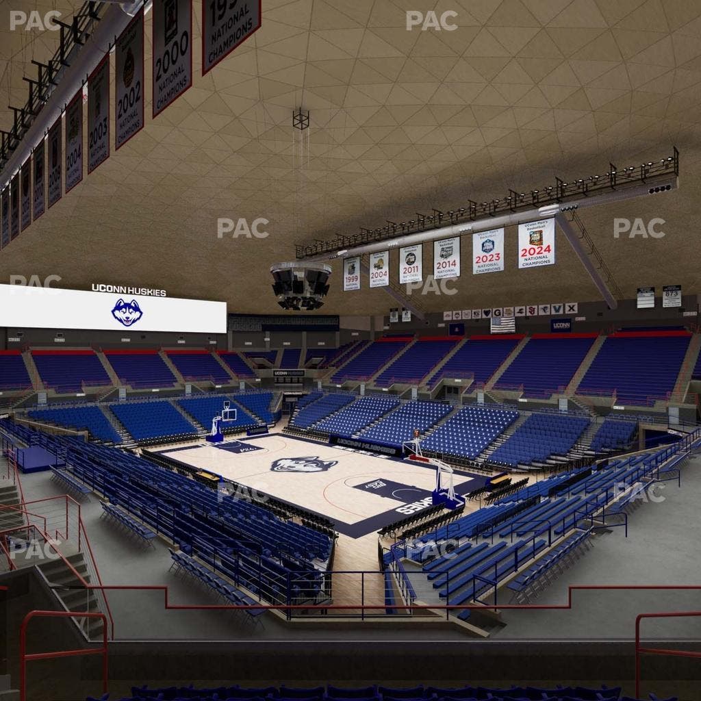 Gampel Pavilion - Section 2 Seat View