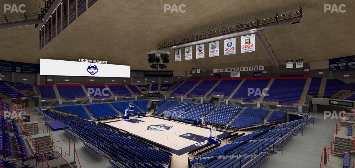 Gampel Pavilion - Section 2 Seat View