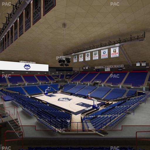 Gampel Pavilion - Section 2 Seat View