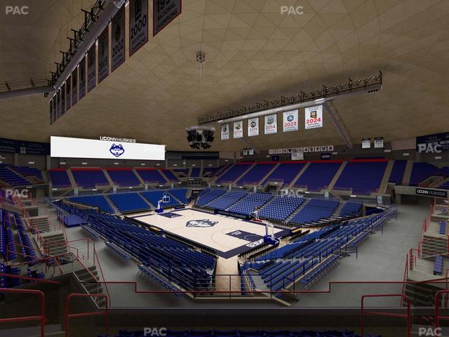 Gampel Pavilion - Section 2 Seat View