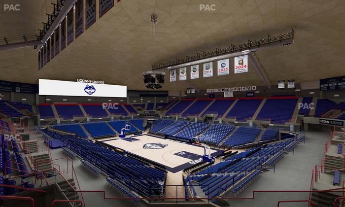 Gampel Pavilion - Section 2 Seat View