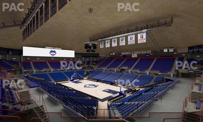 Gampel Pavilion - Section 2 Seat View