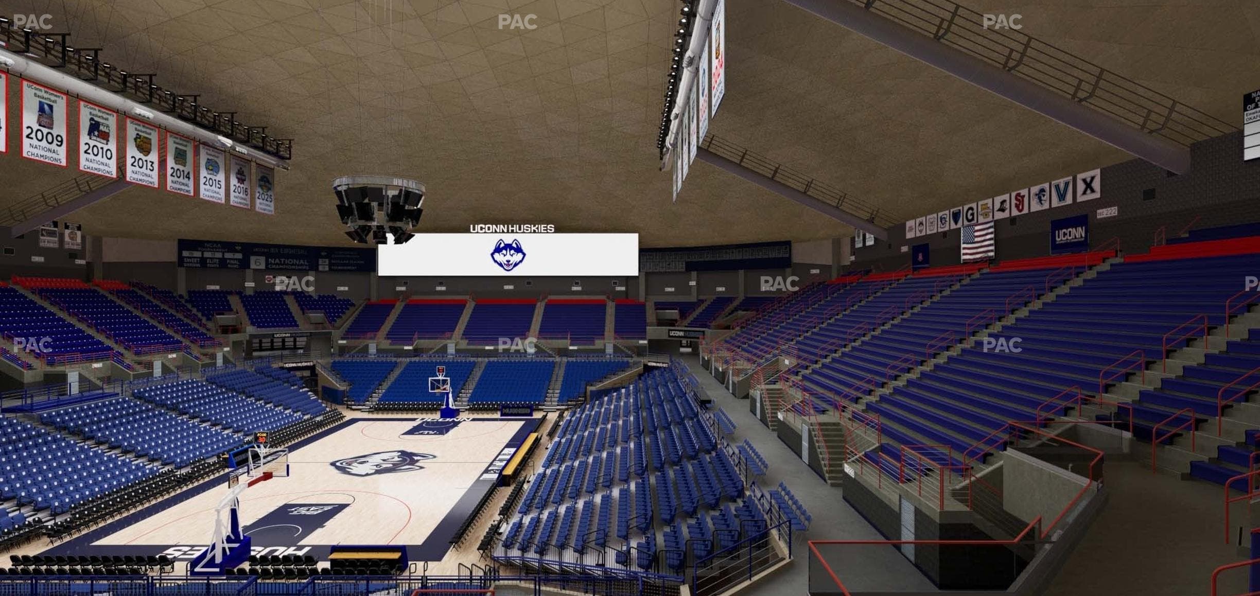 Gampel Pavilion - Section 201 Seat View