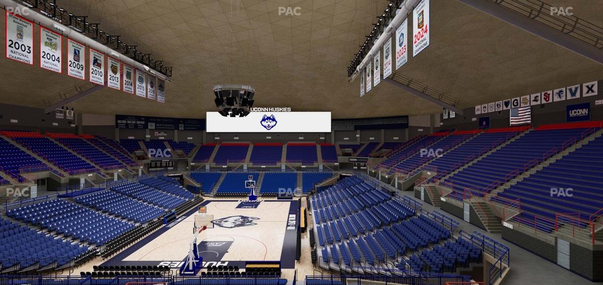 Gampel Pavilion - Section 202 Seat View