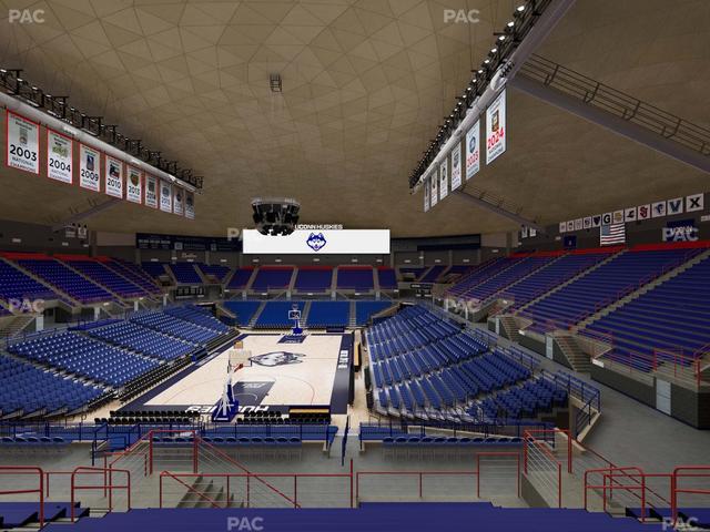 Gampel Pavilion - Section 202 Seat View
