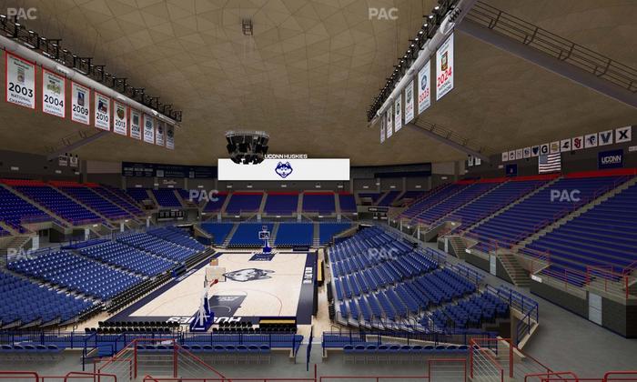 Gampel Pavilion - Section 202 Seat View
