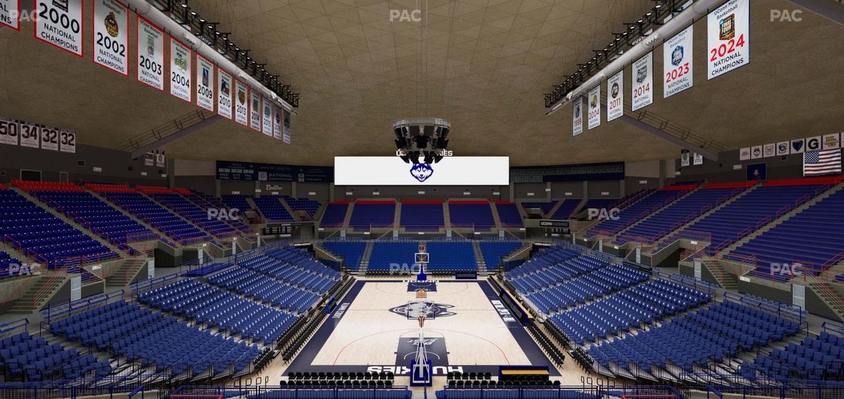 Gampel Pavilion - Section 203 Seat View