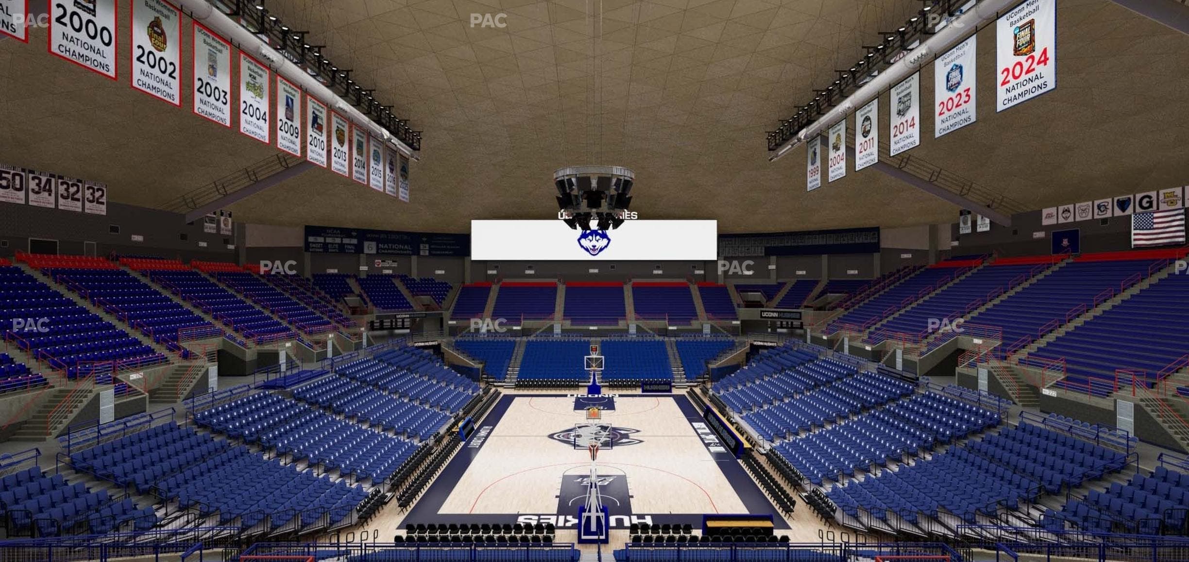 Gampel Pavilion - Section 203 Seat View