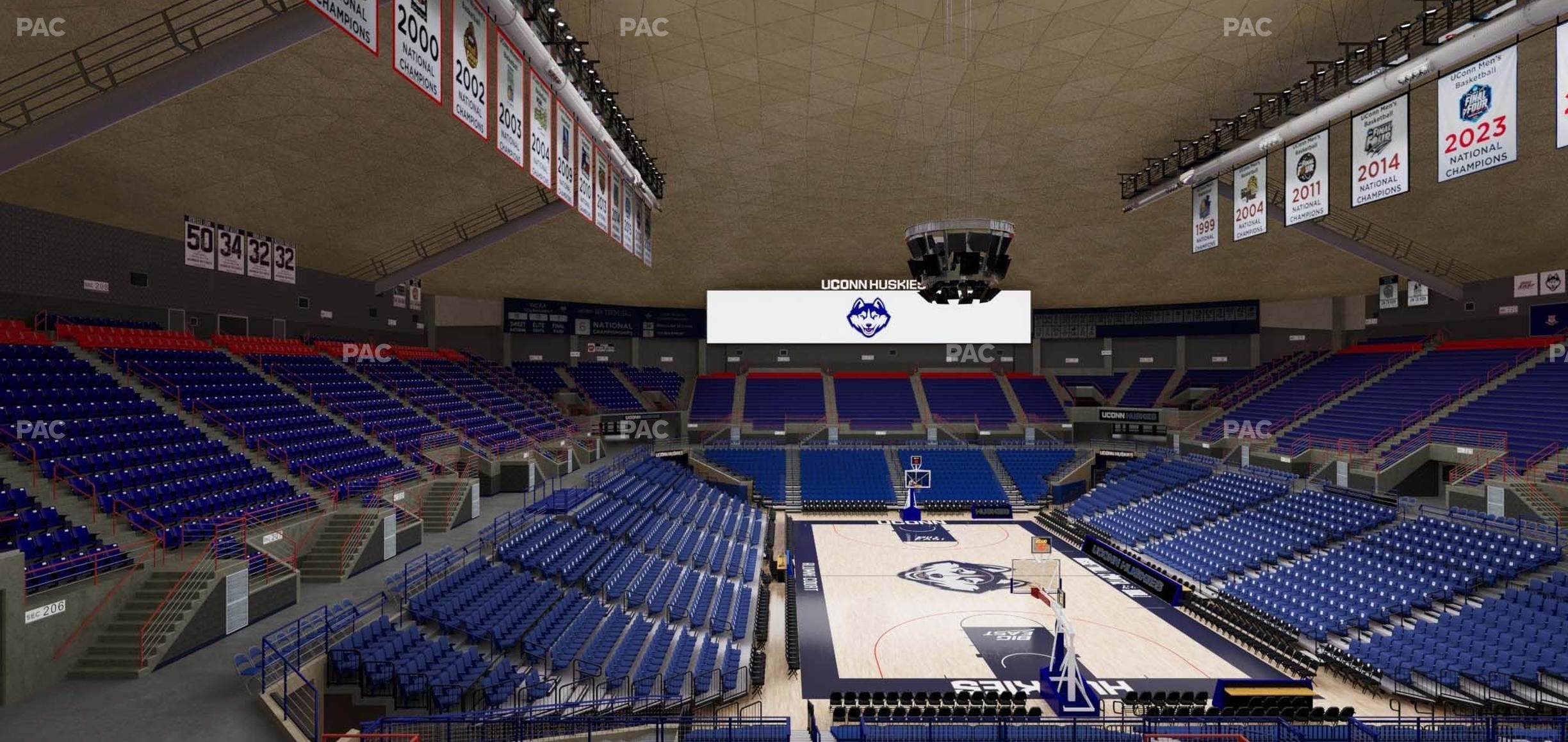Gampel Pavilion - Section 204 Seat View