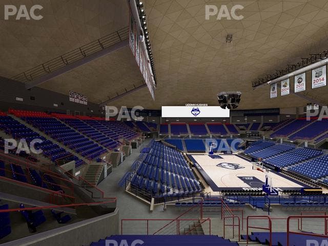 Gampel Pavilion - Section 205 Seat View