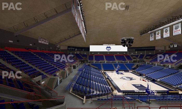 Gampel Pavilion - Section 205 Seat View