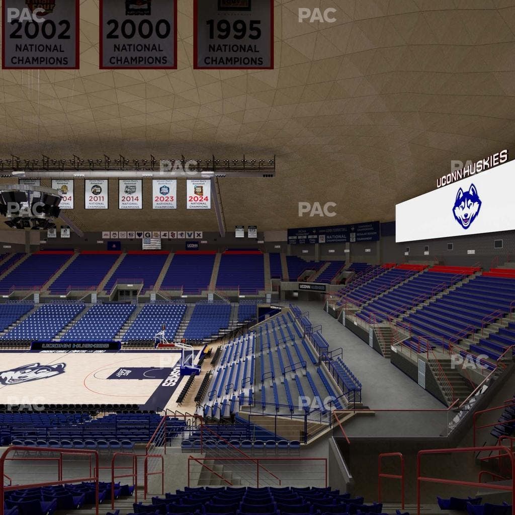 Gampel Pavilion - Section 206 Seat View