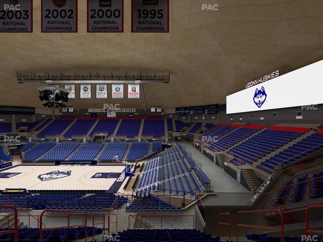 Gampel Pavilion - Section 206 Seat View