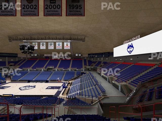 Gampel Pavilion - Section 206 Seat View