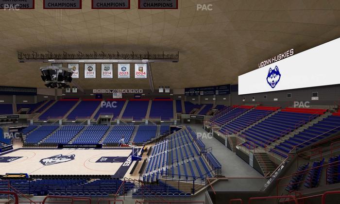 Gampel Pavilion - Section 206 Seat View