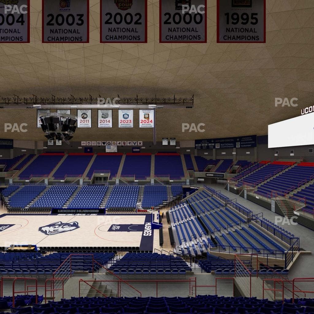 Gampel Pavilion - Section 207 Seat View