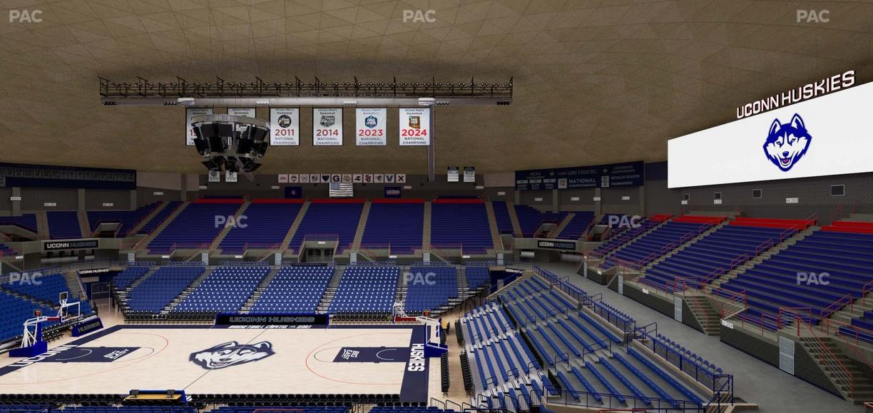 Gampel Pavilion - Section 207 Seat View