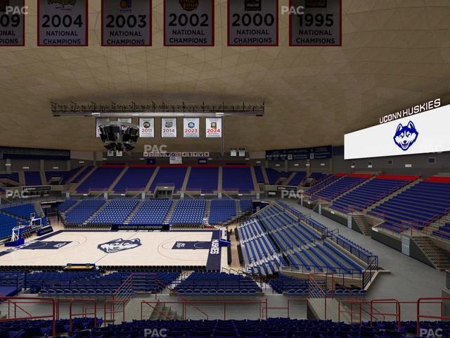 Gampel Pavilion - Section 207 Seat View