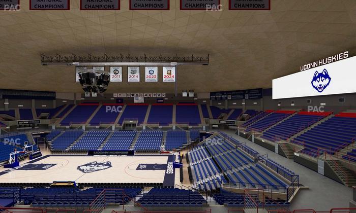 Gampel Pavilion - Section 207 Seat View