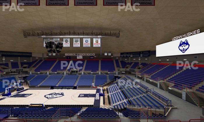 Gampel Pavilion - Section 207 Seat View